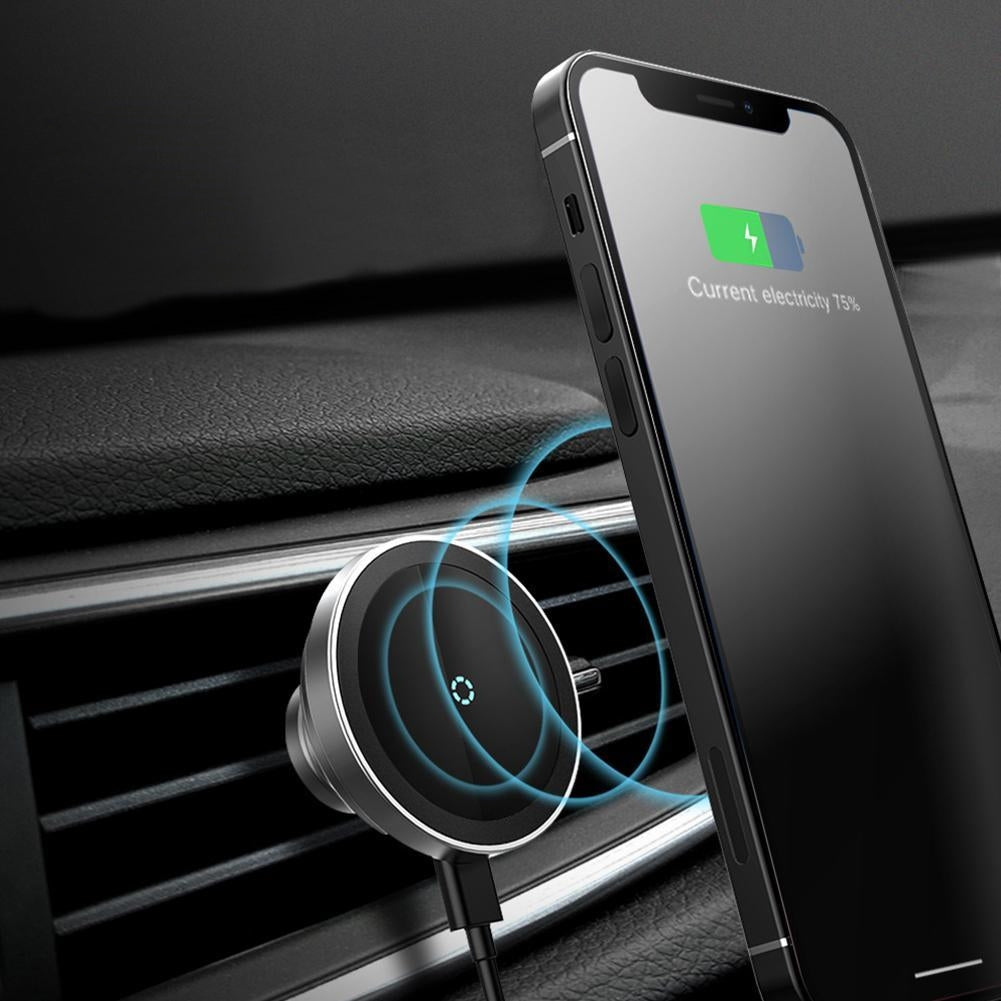 360 Degree Wireless Car Phone Charger Mount - Marketvora