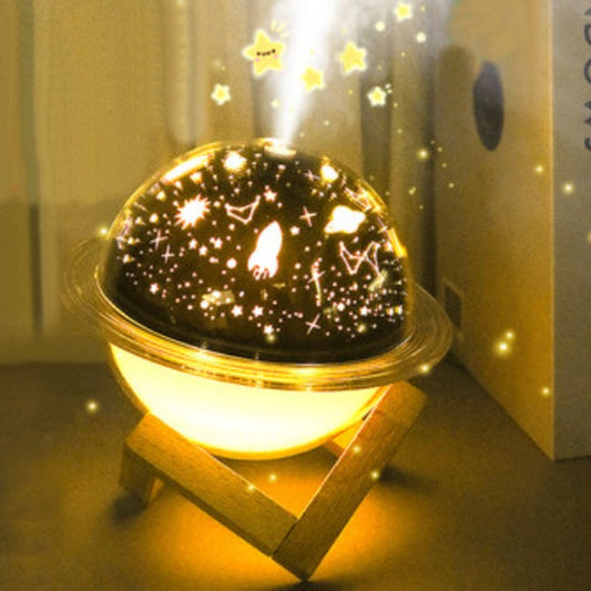 Compact LED Lamp and Humidifier with Color Light - Marketvora