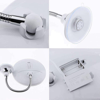 Compact 10x Magnifying LED Beauty Mirror