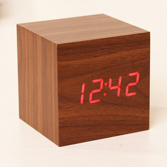 Compact Digital Alarm Clock Thermometer