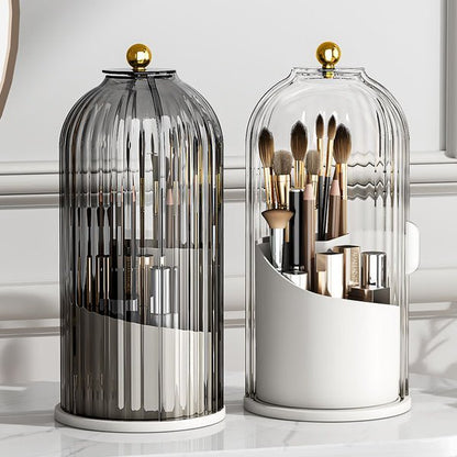 Rotating Makeup Brush Storage Organizer
