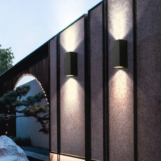 Contemporary Black LED Outside Wall Light - Marketvora
