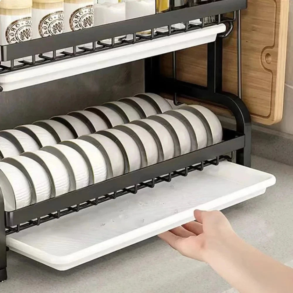 Organized Kitchen Storage Rack