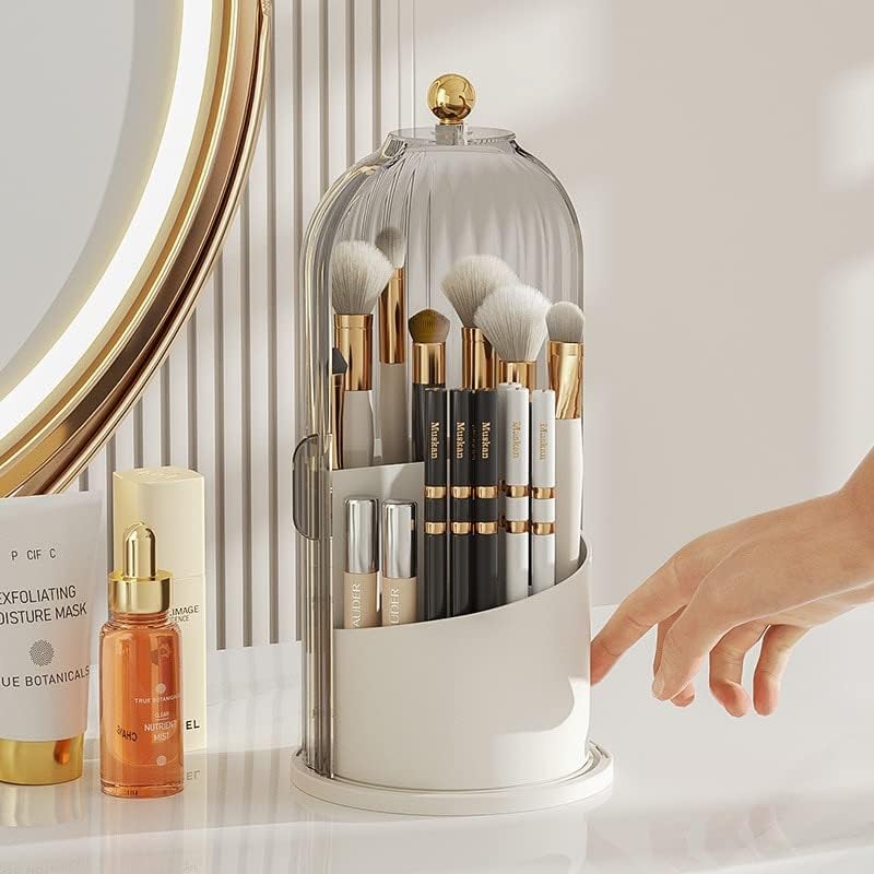 Rotating Makeup Brush Storage Organizer
