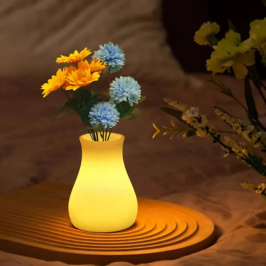 Beautiful Floral Glass Vase - Marketvora