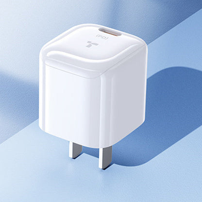 Compact Fast USB-C Wall Charger for Phone & Tablet