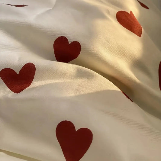 Cozy Hearts Soft Bedding Set - Marketvora