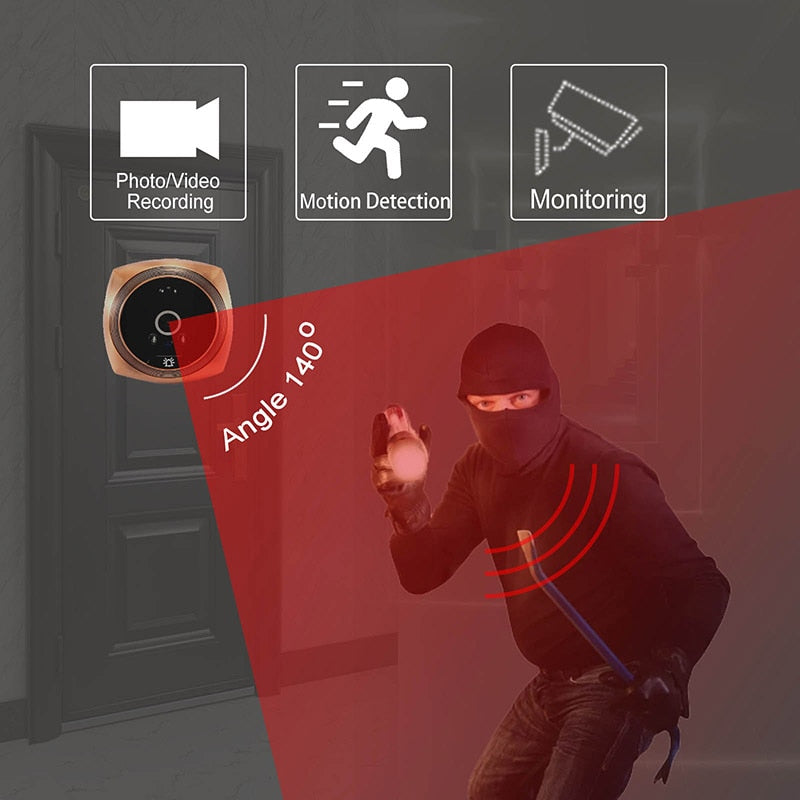 Wireless Motion Sensor Door Viewer Camera