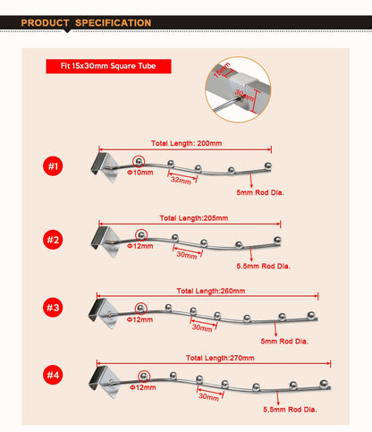 2 Pack Wall Mount Storage Hooks