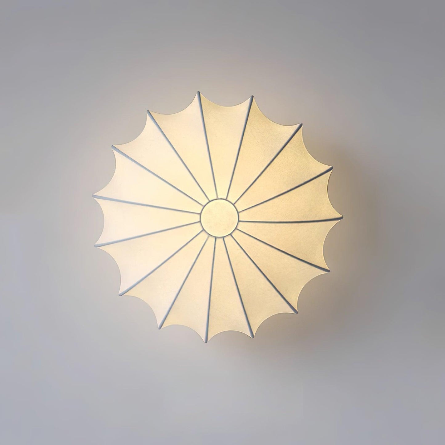 Beautiful Fabric Shell Ceiling Light Fixture