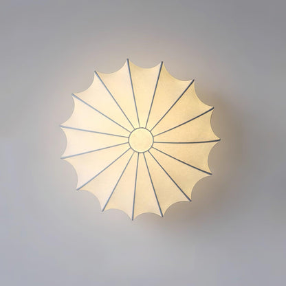 Beautiful Fabric Shell Ceiling Light Fixture