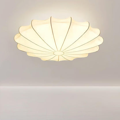 Beautiful Fabric Shell Ceiling Light Fixture