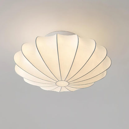 Beautiful Fabric Shell Ceiling Light Fixture