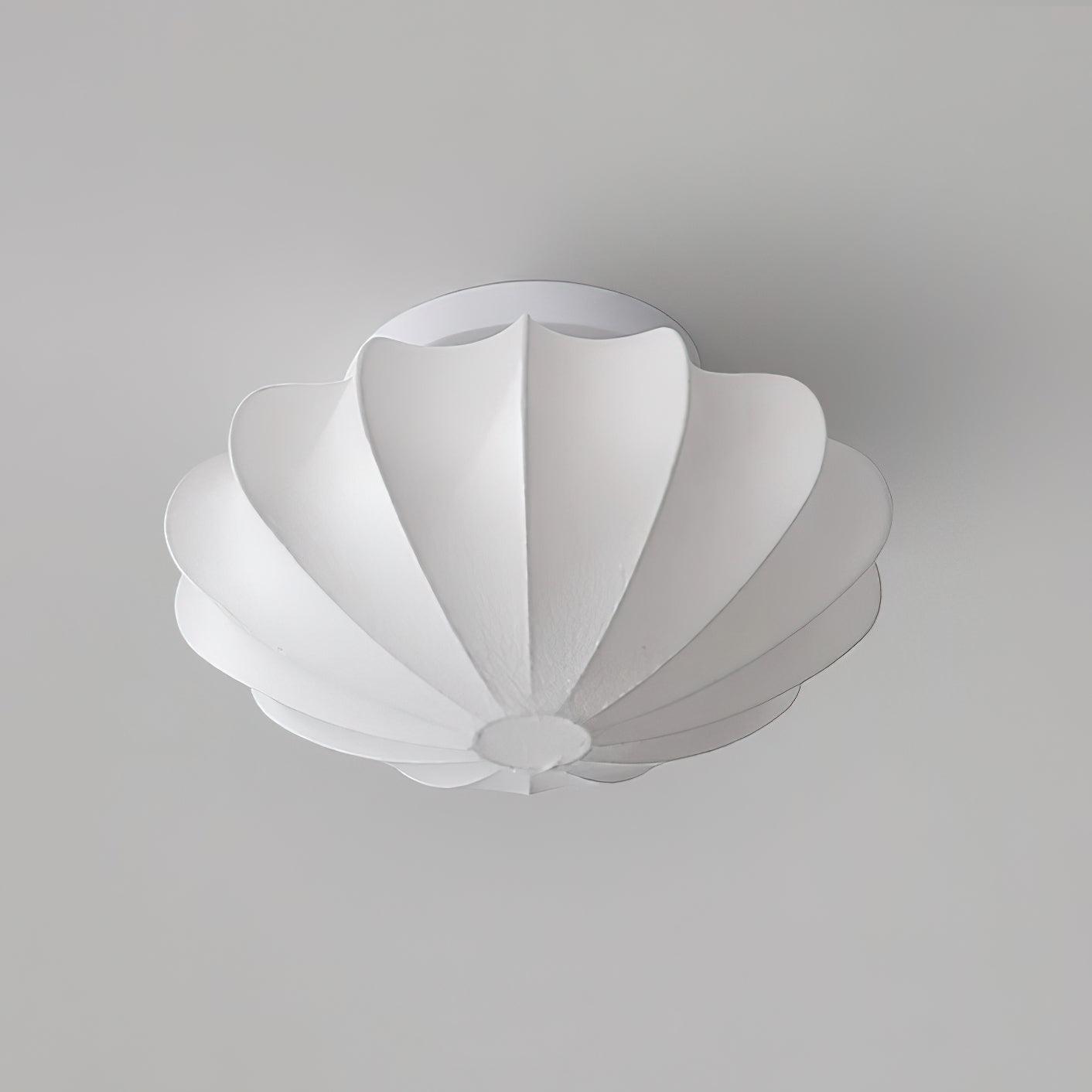 Beautiful Fabric Shell Ceiling Light Fixture
