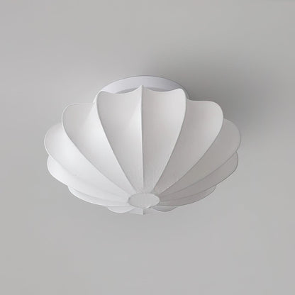 Beautiful Fabric Shell Ceiling Light Fixture