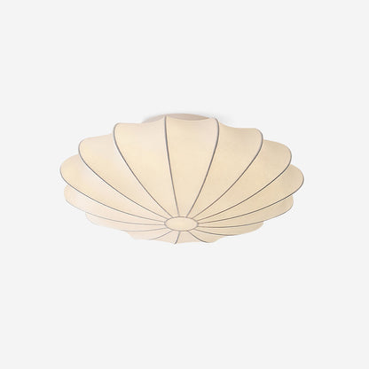 Beautiful Fabric Shell Ceiling Light Fixture
