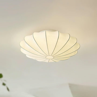 Beautiful Fabric Shell Ceiling Light Fixture