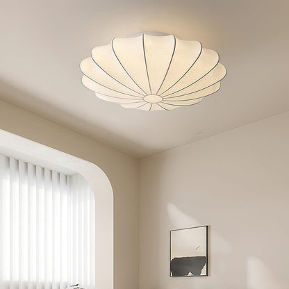 Beautiful Fabric Shell Ceiling Light Fixture