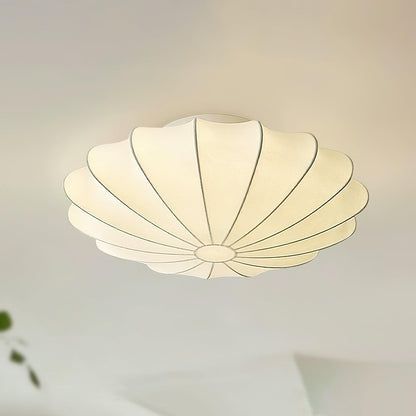 Beautiful Fabric Shell Ceiling Light Fixture
