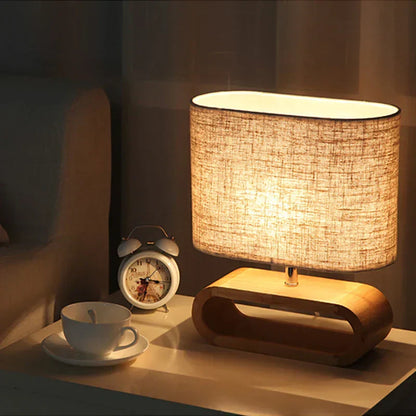 Rustic Wood Table Light - Handcrafted and Stylish