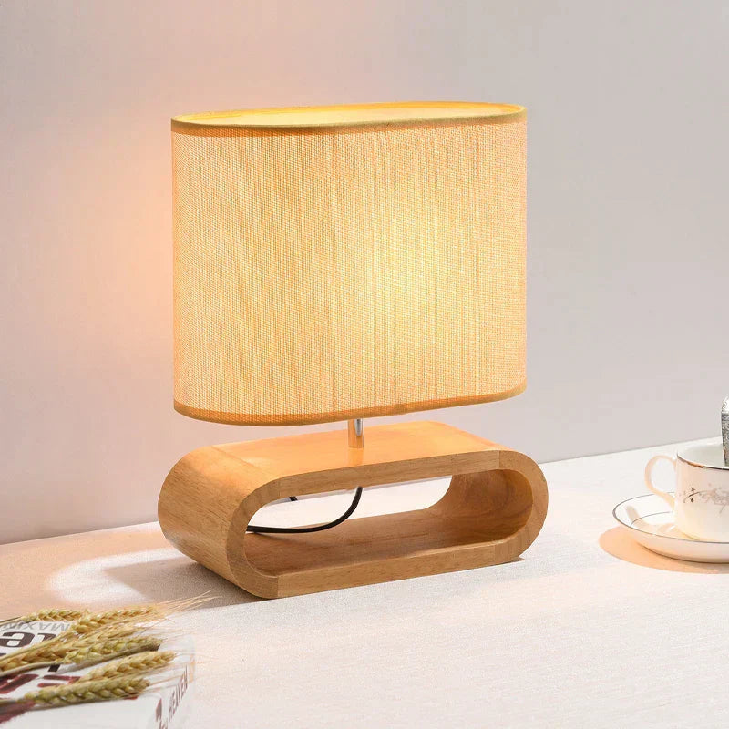Rustic Wood Table Light - Handcrafted and Stylish