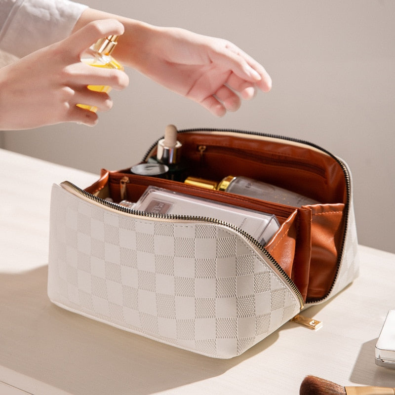 Premium Travel Makeup Bag with Compartments - Marketvora