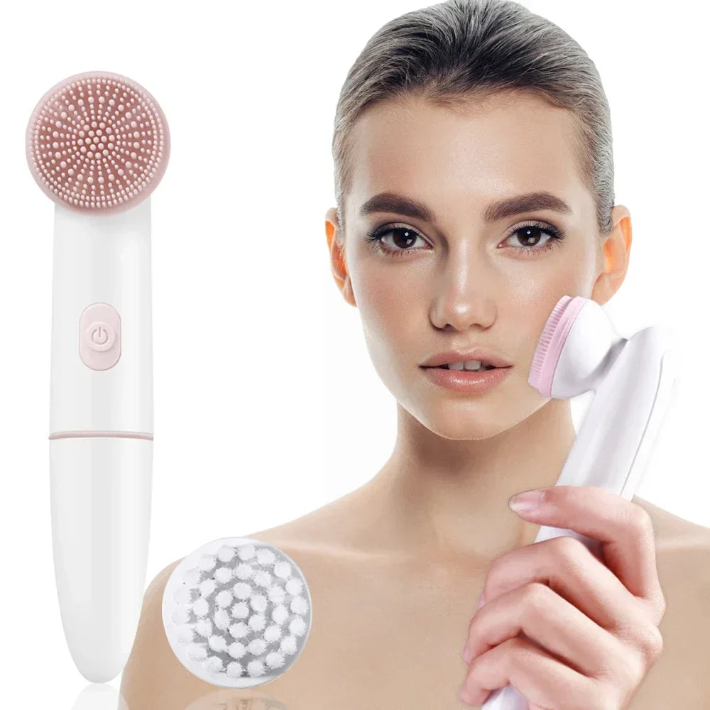 Portable Facial Cleanser and Massager Silicone Tool - Marketvora