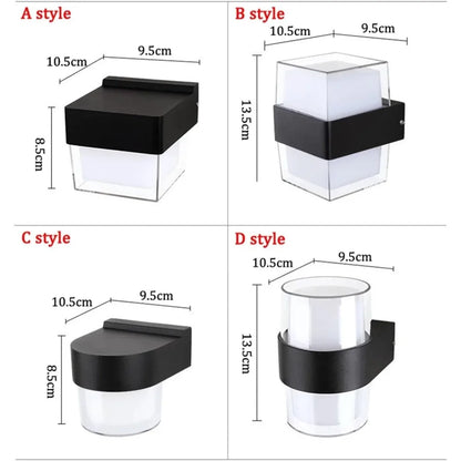 Bright LED Outdoor Wall Lamp Waterproof 9W 18W