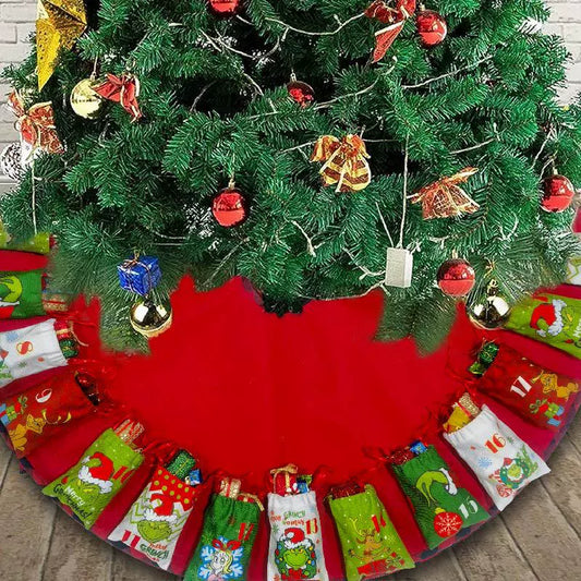 Fun Holiday Tree Skirt Gift Storage Bag - Marketvora