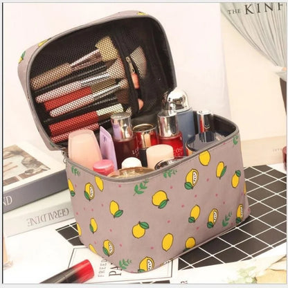 Big Animal Print Travel Makeup Bag