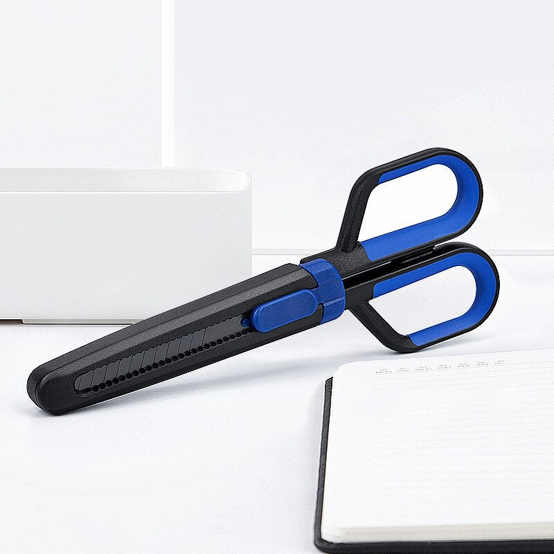 2 in 1 Premium Safe Cutting Scissors Knife