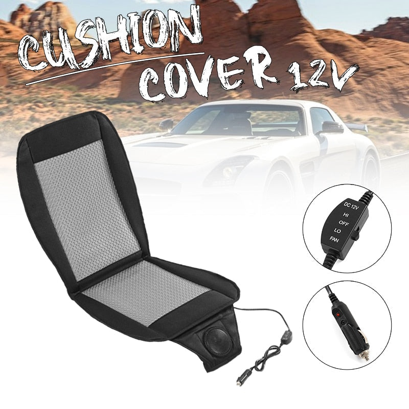 Cooling Car Seat Cushion with Built-in Fan