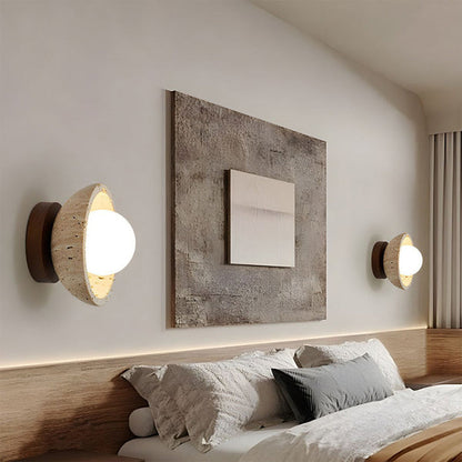 Rustic Marble Natural Stone LED Wall Light