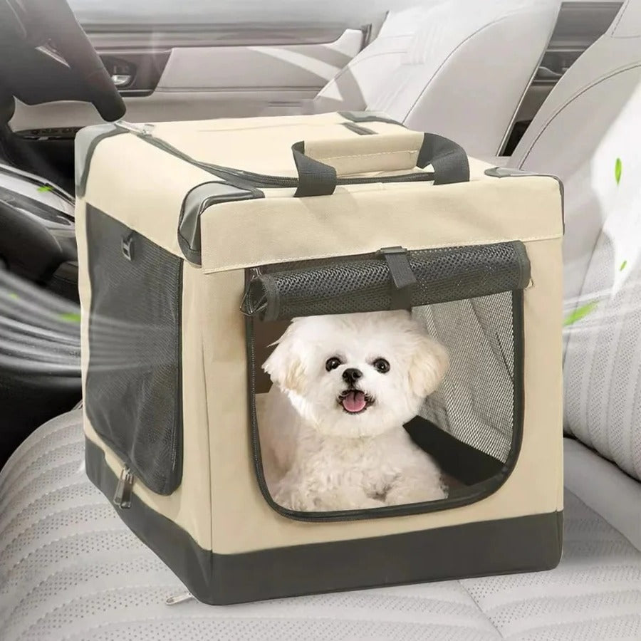 Compact Collapsible Pet Dog Cage - Marketvora