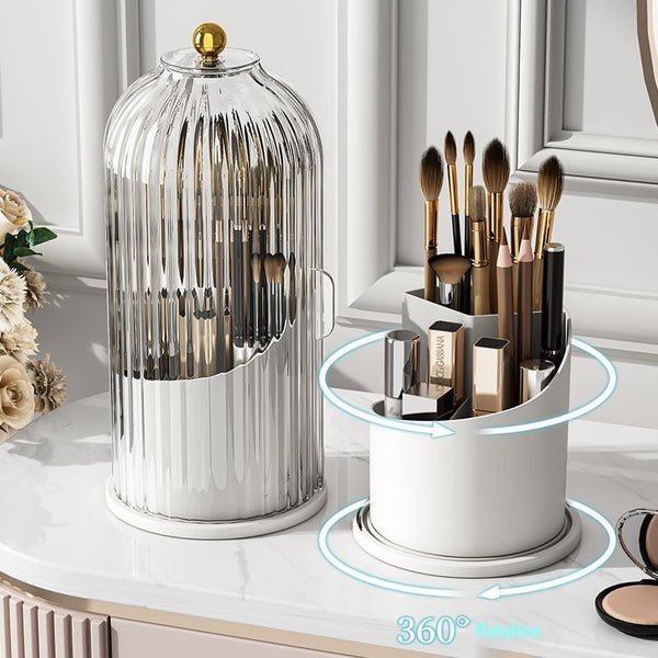 Rotating Makeup Brush Storage Organizer - Marketvora