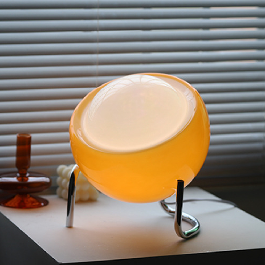 Vintage Glass Desk Lamp - Soft Nordic Table Light - Marketvora