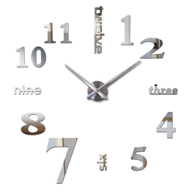 Modern Quartz Silent Clock